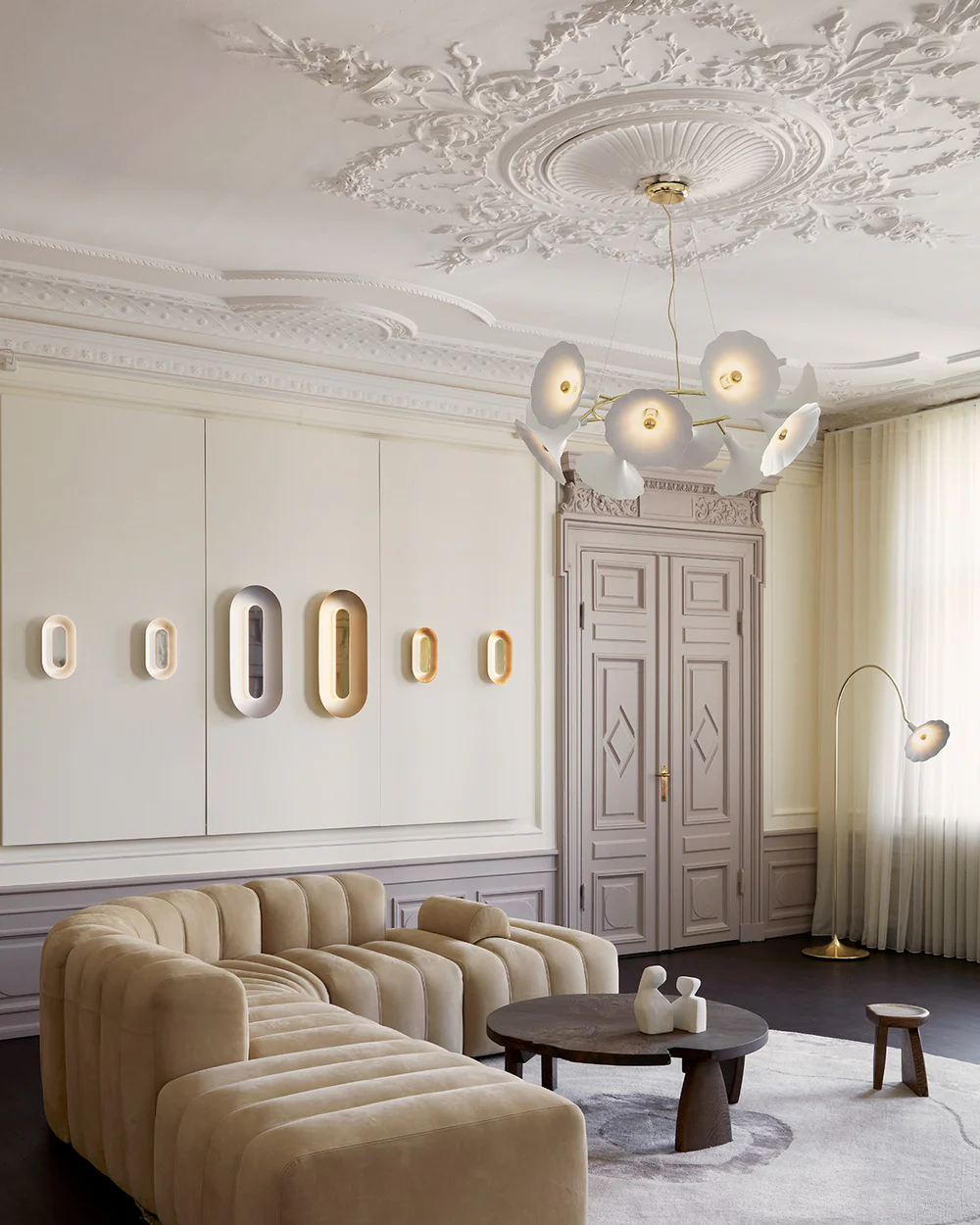 Nuura Petalii 10 pendel e14 - Hvit/messing - Bilde 4