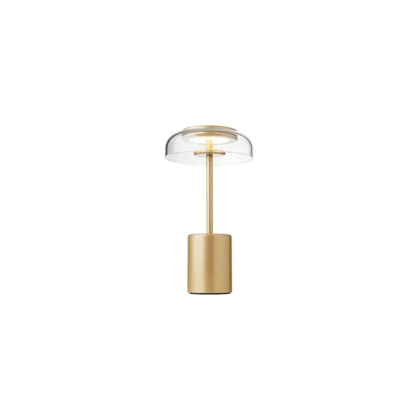 Nuura Blossi mini oppladbar bordlampe - Nordic Gold/klar - Bilde 2