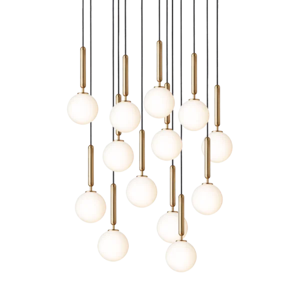 Nuura Miira 13 lys takpendel G9 - Nordic Gold / Opal