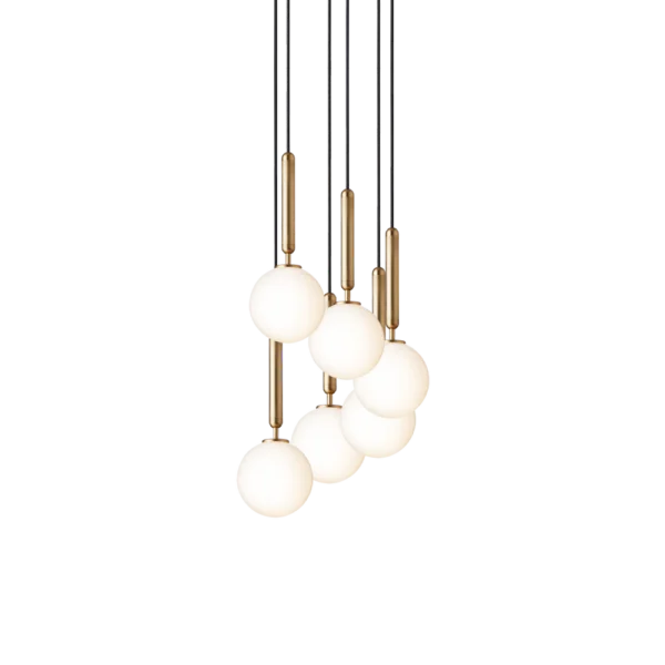 Nuura Miira 6lys takpendel G9 - Nordic Gold / Opal - Bilde 2