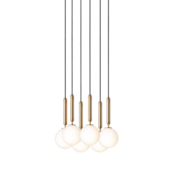 Nuura Miira 6lys takpendel G9 - Nordic Gold / Opal - Bilde 3
