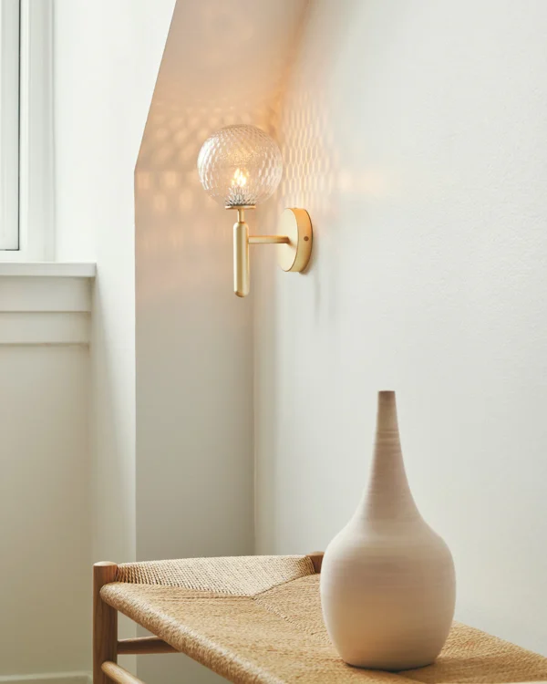 Nuura Miira vegglampe IP44 g9 - Nordic Gold/klar - Bilde 2
