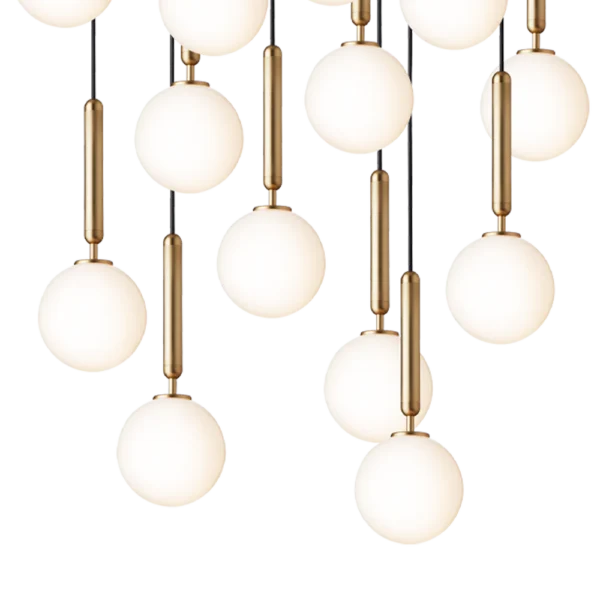 Nuura Miira 13 lys takpendel G9 - Nordic Gold / Opal - Bilde 2