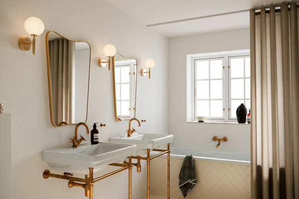 Nuura Miira vegglampe IP44 g9 - Nordic Gold/opal - Bilde 5