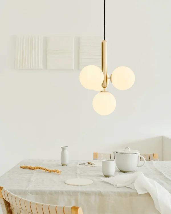 Nuura Miira 4lys takpendel G9 - Nordic Gold / Opal