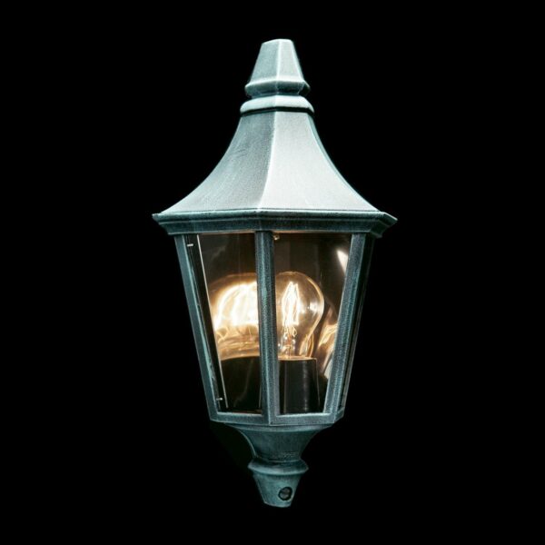 Noral Senator vegglampe - Grønnpatinert