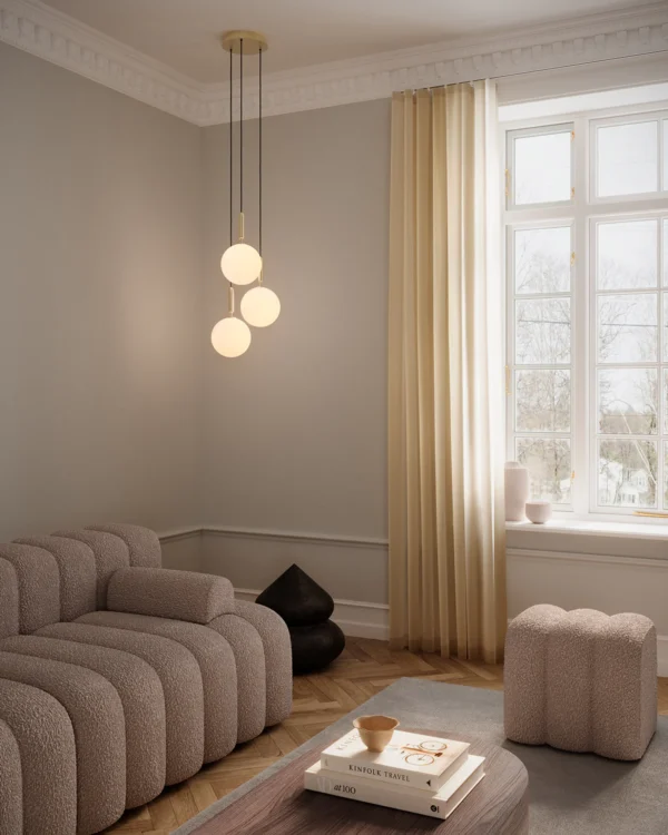Nuura Miira 3lys Large takpendel G9 - Nordic Gold / Opal - Bilde 2