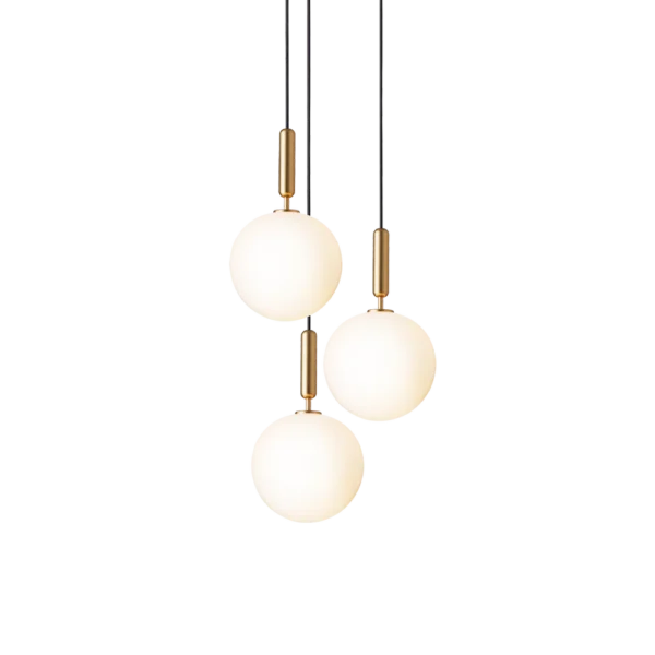 Nuura Miira 3lys Large takpendel G9 - Nordic Gold / Opal