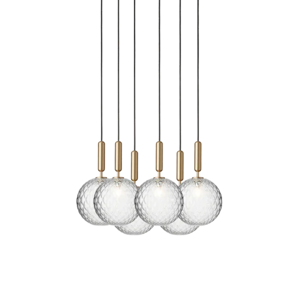 Nuura Miira 6lys Large takpendel G9 - Nordic Gold / Klar - Bilde 3