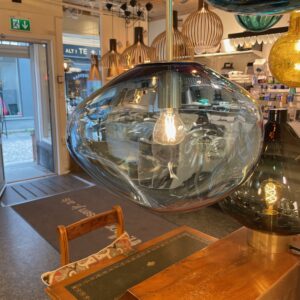 Hadeland Crystal stone 350mm - Stålblå