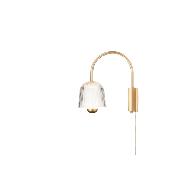 Nuura Asteea vegglampe Satin messing/klar - Bilde 4
