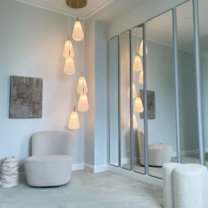 Nuura Anoli 6 takpendel - Nordic gold/opal