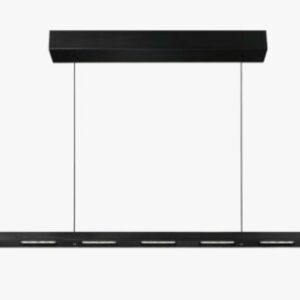 Vanessa takpendel 128CM LED 42w 2700K Lys opp/ned Heis 1,5M Sensor dim - Svart