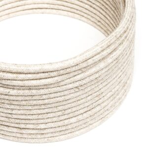 Ultra myk stoffkabel - Beige lin