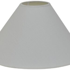 Lampeskjerm Carolin lin 45cm - Hvit