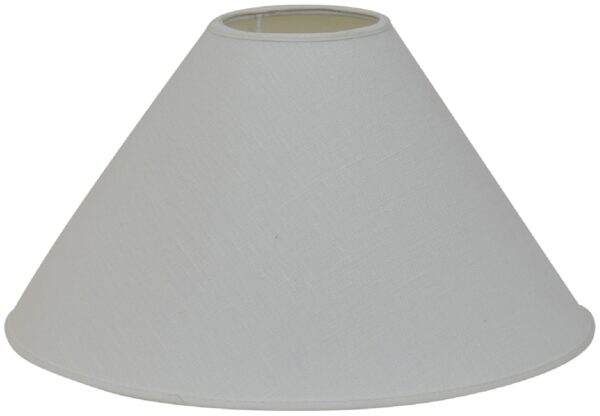 Lampeskjerm Carolin lin 45cm - Hvit