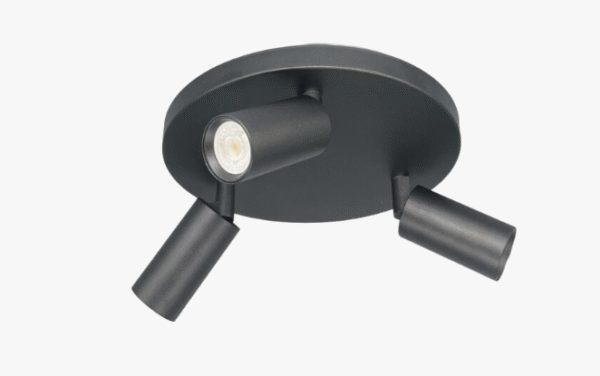 Oz K3 Mini rundell 3lys Svart