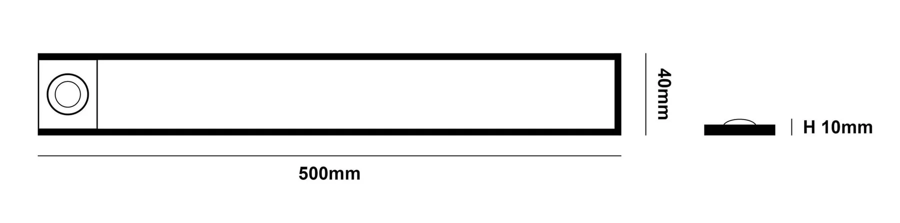 Sens Cabinet Light 50 cm oppladbar med sensor - Bilde 2