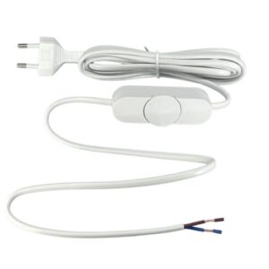 Ledningsdimmer med ledning 2,5m 2-60W LED - Hvit