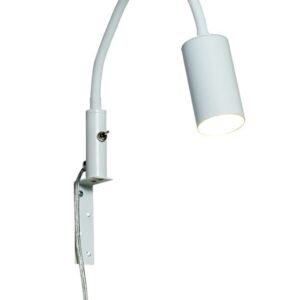 Hugin sengelampe til gavel GU10 - Hvit