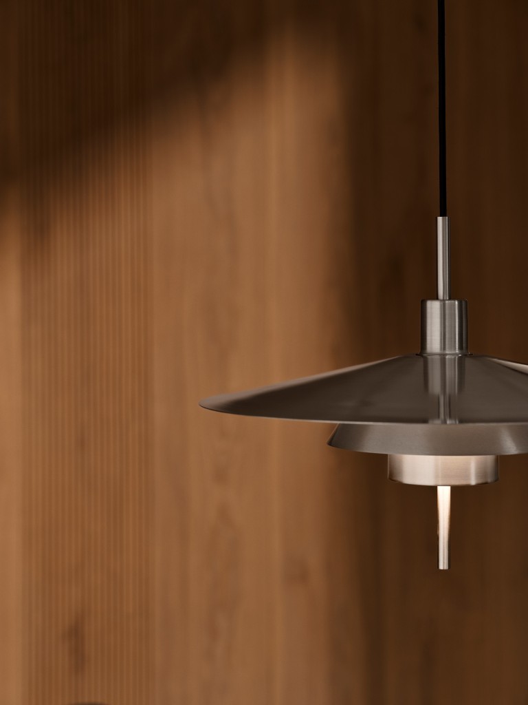 Latika Takpendel E27 - Børstet krom - Bilde 3