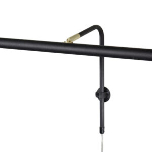 Gallery 60 Maleribelysning dimbar 2700K-4000K - Sort/Messing