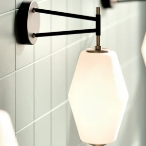 Dahl vegglampe e27 - Svart