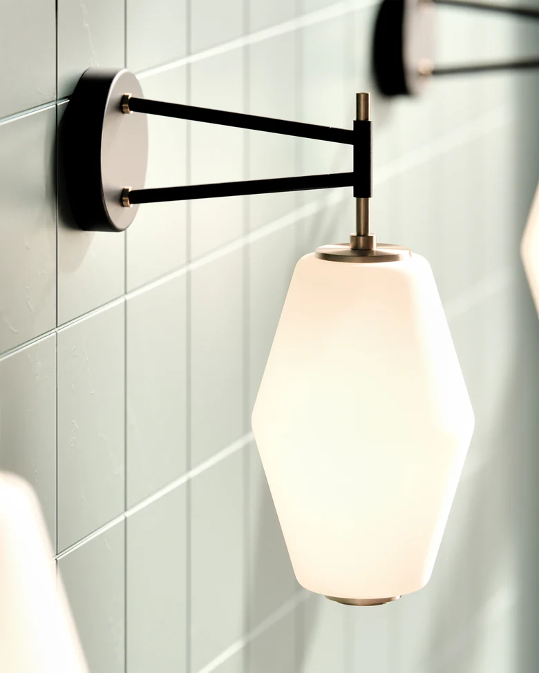 Dahl vegglampe e27 - Svart