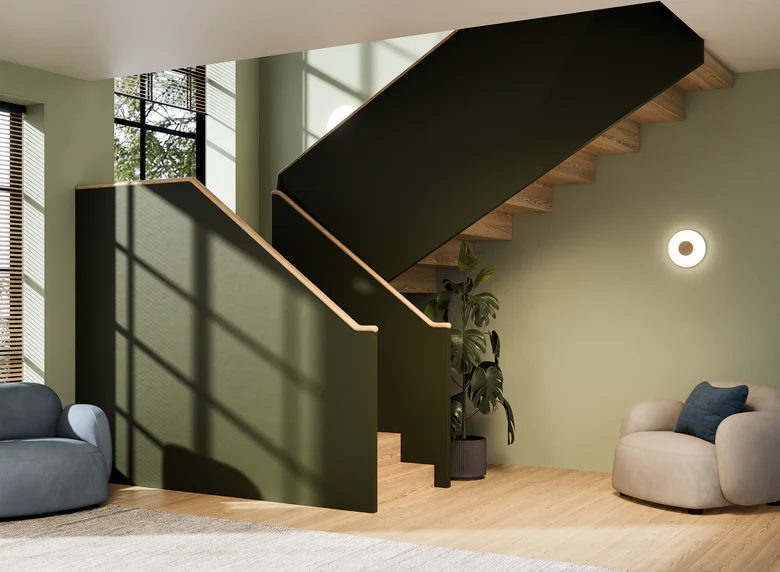 Glint glass vegglampe ø36 - Hvit/Messing - Bilde 2