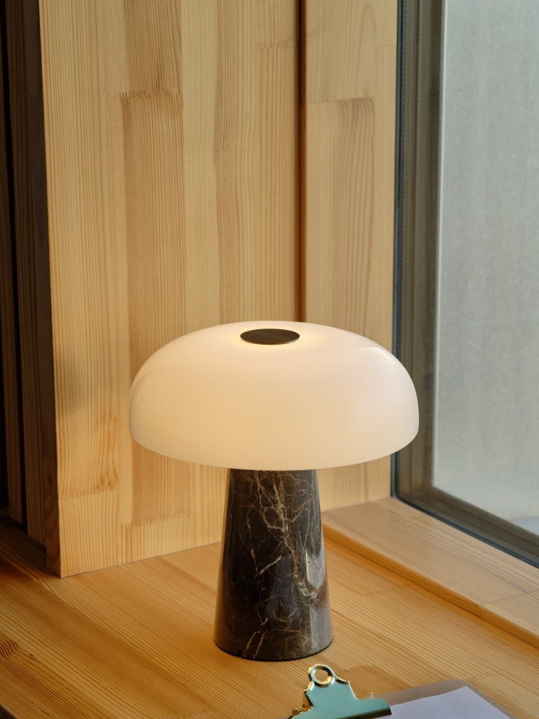 Glossy Mini Portable Bordlampe Gråbrun - Bilde 6