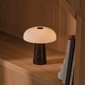 Glossy Mini Portable Bordlampe Sort