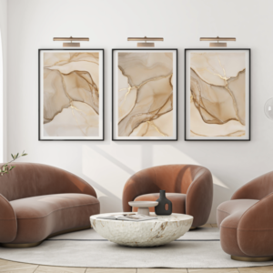 Arty maleri vegglampe oppladbar dimbar - Messing - Bilde 2