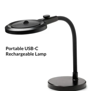 Magni lupelampe oppladbar bordlampe med forstørrelsesglass - Bilde 3
