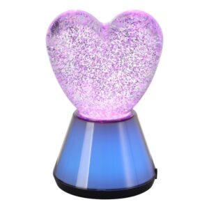Glitter bordlampe RGB - Hjerte - Bilde 3