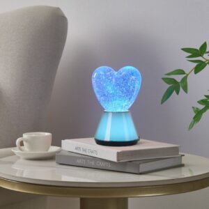 Glitter bordlampe RGB - Hjerte - Bilde 2
