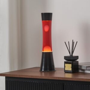 Lava bordlampe led 39cm Svart/Rød