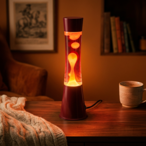 Lava bordlampe led 39cm Burgunder/Rød