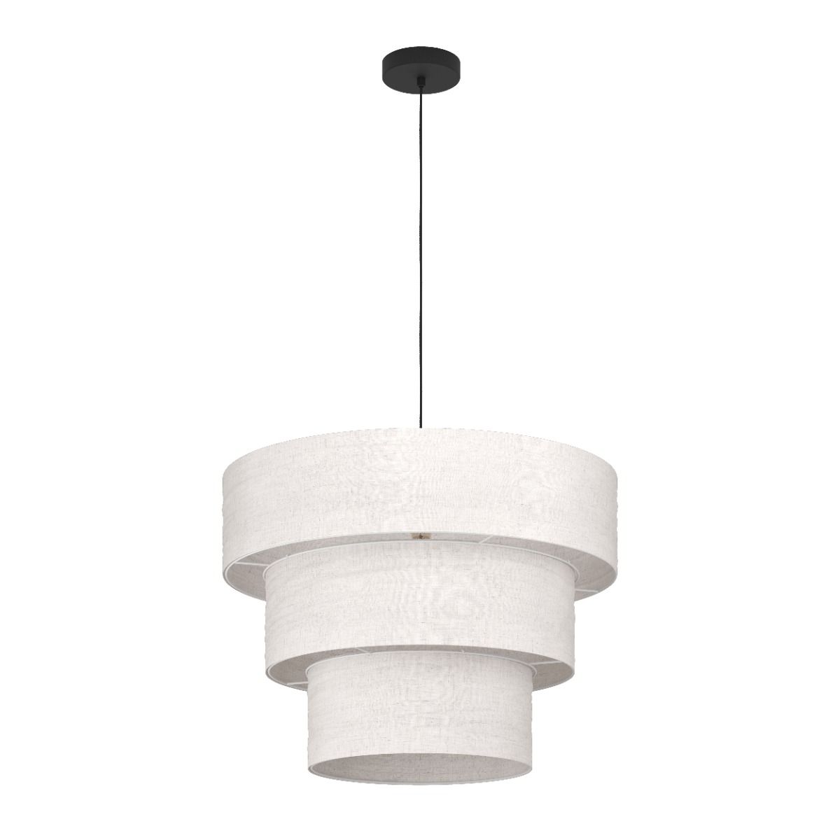 Parogno taklampe ø50 E27 - Hvit lin - Bilde 2