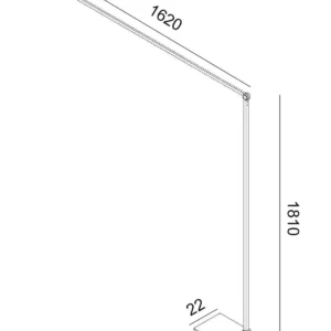 Ariel gulvlampe 36W 3000 Kelvin dimbar - Cappuccino - Bilde 6